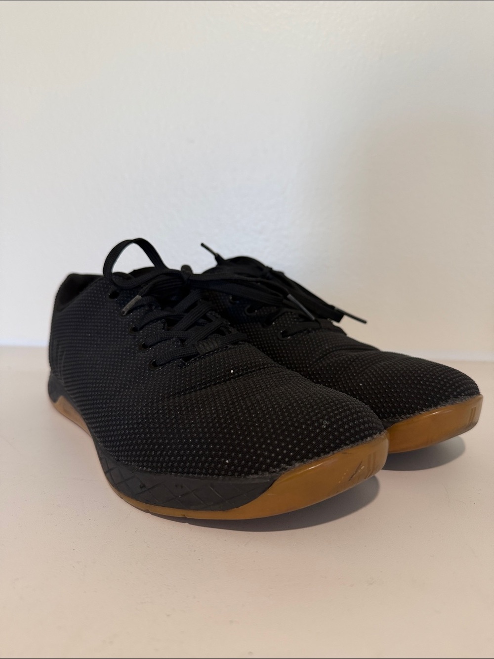 NOBULL Black Knit Training Sneakers with Gum Outsole